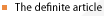 The Definite Article