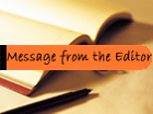 Message from the Editor